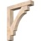 Ekena Millwork Merced Block Smooth Bracket w/ Offset Brace, Douglas Fir, 7 1/2"W x 42"D x 48"H BKT0806X42X48MRC05SDF - alternate 1